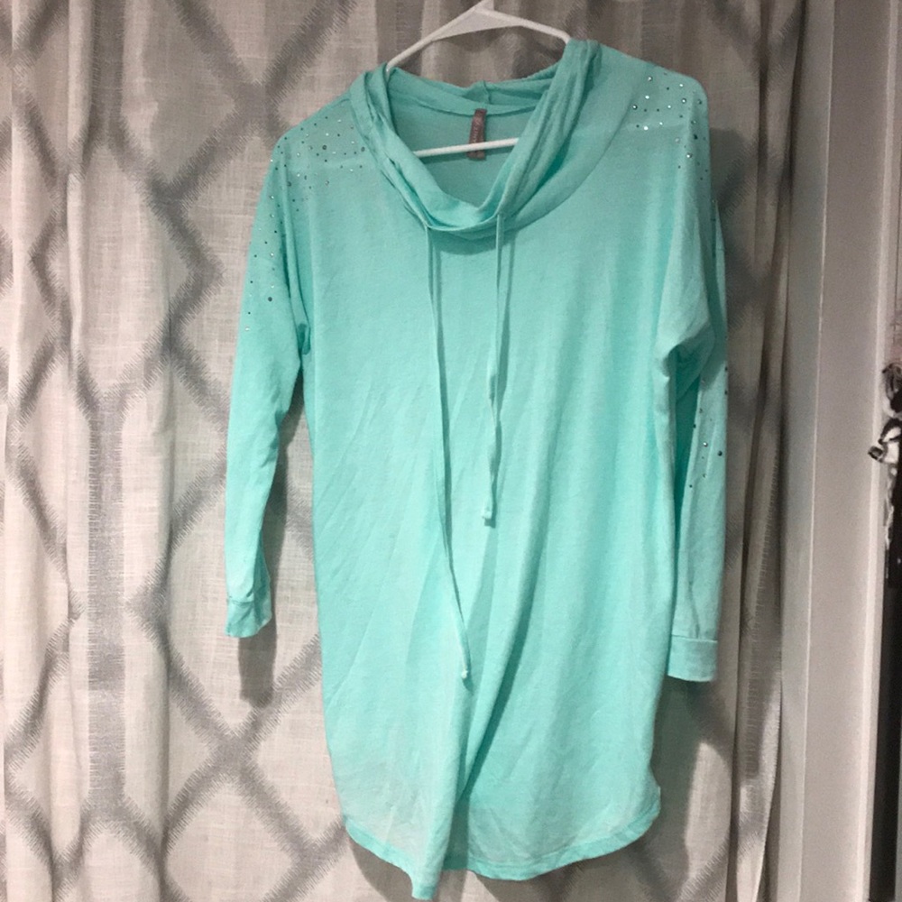 Soft teal long sleeve